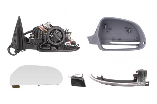 Oglinda laterala Dreapta (electric Da, asferice, incalzita, captuseala) potrivit AUDI A6 ALLROAD C6, A6 ALLROAD C7, A6 C6 -08.11