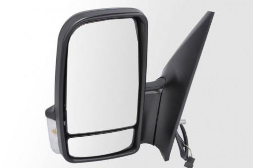 Oglinda laterala Stanga manual, convexa, crom potrivit MERCEDES SPRINTER 3,5-T B906, SPRINTER 3-T B906, SPRINTER 3-T B910, SPRINTER 4,6-T B906, SPRINTER 5-T B906