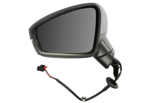 Oglinda stanga (electric, asferic, cu incalzire, grunduit, cu semnalizator) potrivit VW TIGUAN II 01.16-