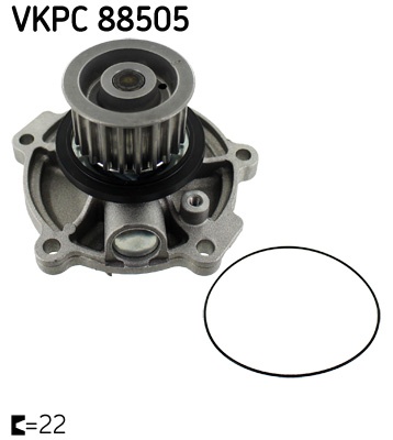 Pompa apa cu garnitura potrivit CHRYSLER VOYAGER IV; LDV MAXUS 2.5D/2.8D 02.00-12.09