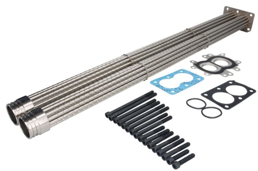 Radiator gaze evacuare (93mm x 93mm x 48mm, doar cartus; tevi, dupa dimensiuni) potrivit MAN TGA, TGS I, TGX I; VAN HOOL T D2676LF01-D2876LF05 04.00-