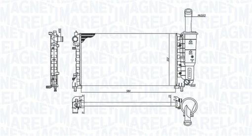 Radiator motor (Manual) potrivit FIAT PUNTO 1.4