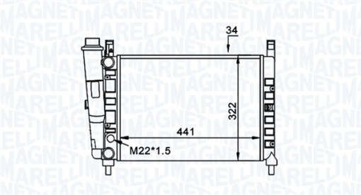 Radiator motor (Manual) potrivit FIAT UNO 1.3/1.4/1.5