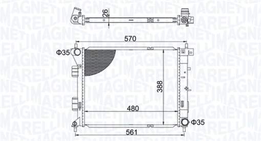 Radiator motor (Manual) potrivit HYUNDAI ELANTRA V, I30; KIA CEE'D, PRO CEE'D 1.4D/1.6D