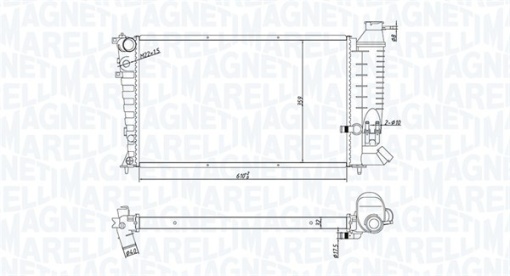Radiator motor (Manual) potrivit PEUGEOT 306 1.9D