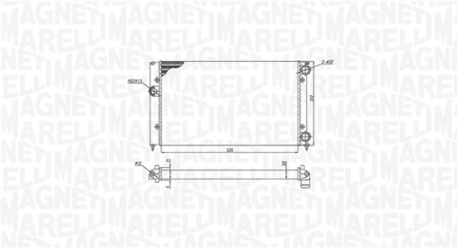 Radiator motor (Manual) potrivit VW GOLF III, VENTO 1.8/2.0