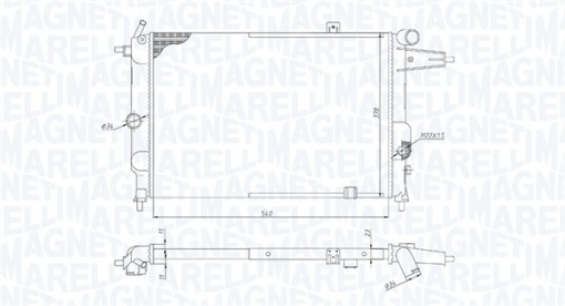 Radiator motor potrivit OPEL VECTRA A 1.8