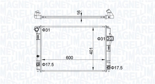 Radiator racire motor potrivit TOYOTA YARIS, YARIS/HATCHBACK 1.5H 03.12-06.20