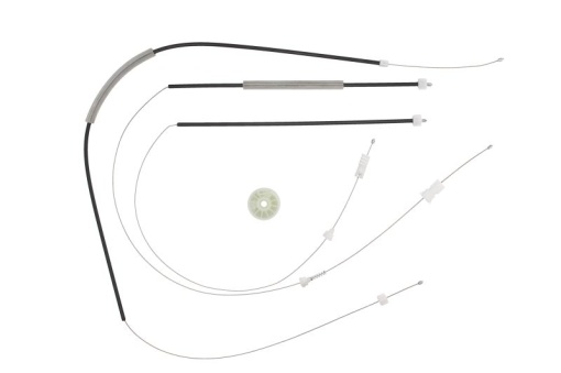 Set reparat macara geam fata stanga (cabluri, electric) potrivit RENAULT CLIO III, GRAND SCENIC II, MEGANE II, MODUS 09.03-12.12