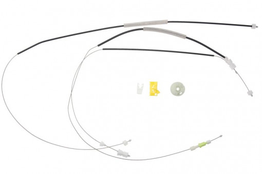 Set reparatie macara geam dreapta (set, electric) potrivit PEUGEOT 207 02.06-12.15