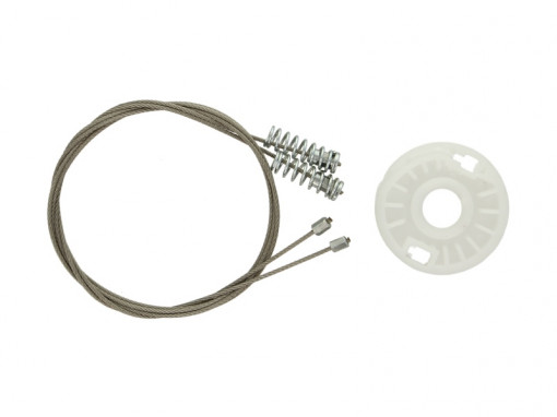 Set reparatie macara geam Spate Dreapta/Stanga (Cabluri) potrivit VW BORA I, GOLF IV 08.97-06.06