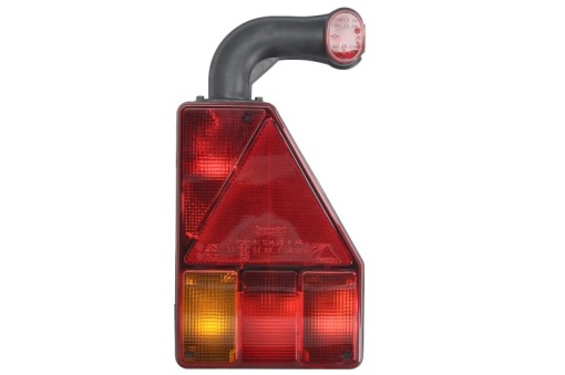 Stop spate dreapta EARPOINT (12V, cu intermitent, cu stop, lumina de parcare, reflector triunghiular, cu lampă cu braț prelungitor, suruburi, numar conexiuni: 5, conector: Bayonet 5PIN)