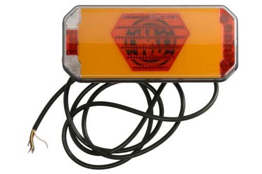 Stop spate dreapta (LED, 12/24V, cu intermitent, cu lumina de ceata, lumina de marșarier, cu lumina stop, lumini parcare, reflector, lungimea cablu : 2m) - Img 1