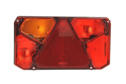 Stop spate stanga (cu intermitent, cu lumina de ceata, cu lumina stop, lumini parcare, cu lumina placuta inmatriculare, reflector triunghiular)