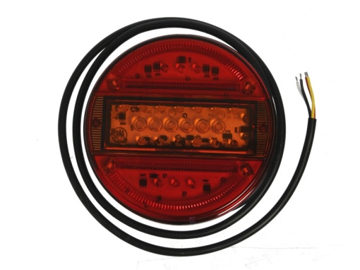 Stop spate stanga/dreapta (LED, 12/24V, cu intermitent, cu lumina stop, lumini parcare, fara reflector, lungimea cablu : 0,2m, plat; rotund)