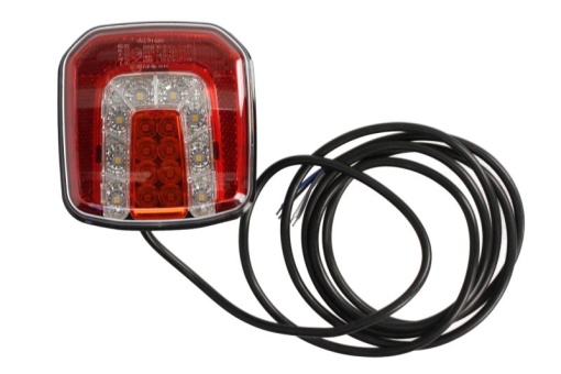 Stop spate stanga/dreapta (LED, 12/24V, cu lumina de ceata, lumina de marșarier, lumina de parcare, cu iluminare placuta, reflector, lungime cablu: 0,2m)