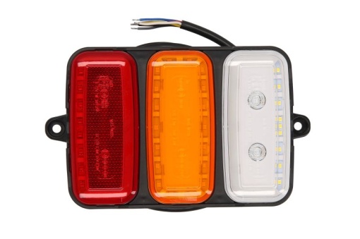 Stop spate stanga/dreapta W227 (LED, 12/24V, cu intermitent, cu far de ceață, lumina de marșarier, cu stop, lumină de parcare, reflector, spate, lungime cablu: 2m)