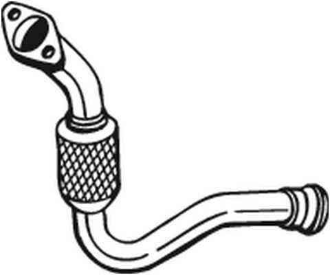 Teava esapament Fata (flexibil) potrivit RENAULT CLIO II, CLIO II/HATCHBACK, KANGOO, KANGOO EXPRESS 1.9D 08.97-