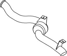 Teava esapament (lungime:1702mm) potrivit DAF CF 75 PE183C-PR265S 01.01-05.13