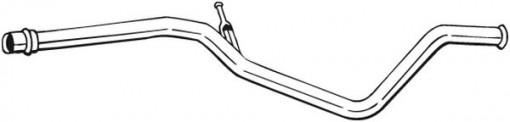 Teava esapament Mijloc (lungime:1440mm) potrivit CITROEN C4, C4 I; PEUGEOT 307 2.0D 10.03-07.11