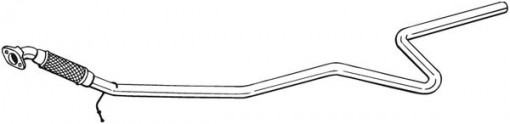 Teava esapament Mijloc (lungime:2130mm) potrivit FORD FIESTA VI 1.25/1.4/1.4LPG 06.08-