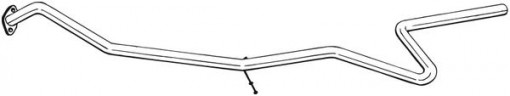 Teava esapament Mijloc (lungime:2190mm) potrivit FORD FIESTA V, FUSION; MAZDA 2 1.4D 11.01-12.12