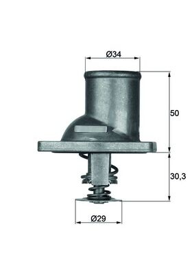 Termostat lichid racire (83°C, in carcasa) potrivit OPEL CALIBRA A, OMEGA B, VECTRA A 1.6/2.0 09.88-12.00
