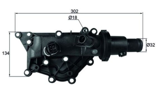 Termostat lichid racire (89°C, in carcasa) potrivit RENAULT CLIO III, MEGANE, MEGANE II, MEGANE III, MEGANE II/KOMBI, MODUS, SCENIC II, TWINGO II, WIND 1.4-1.6LPG 09.03-