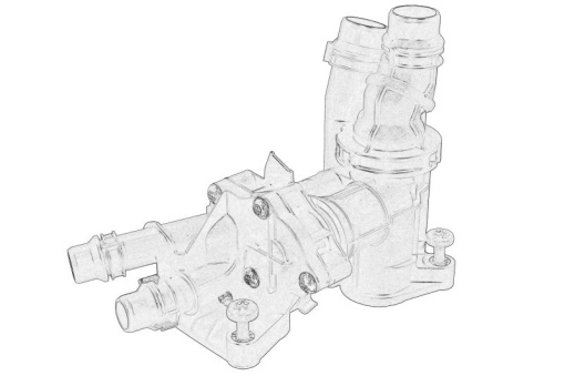 Termostat lichid racire (cu carcasa) potrivit SKODA OCTAVIA IV; VW CADDY CALIFORNIA V CAMPER, CADDY V, CADDY V/MINIVAN, GOLF ALLTRACK VIII, GOLF VIII, MULTIVAN T7, PASSAT B8, TOURAN 2.0D 08.19-