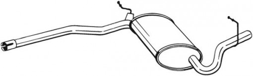 Toba esapament intermediara potrivit AUDI A4 B6, A4 B7 1.6 11.00-06.08