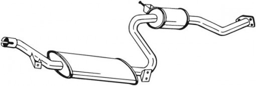 Toba esapament intermediara potrivit VOLVO S40 I, V40 1.6-2.0 07.95-12.04