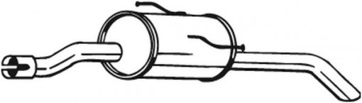 Toba finala esapament potrivit PEUGEOT 206+ 1.4D 01.09-06.13