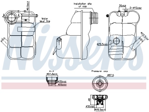 Vas expansiune racire (cu priza) potrivit LAND ROVER DISCOVERY II 11.98-06.04