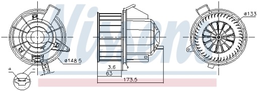 Ventilator habitaclu potrivit CITROEN C3 AIRCROSS II; OPEL CROSSLAND X, CROSSLAND X / CROSSLAND 1.2-1.6D 03.17-