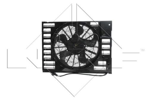 Ventilator radiator (cu carcasa) potrivit BMW 7 (E65, E66, E67) 3.6/4.4 07.01-03.05
