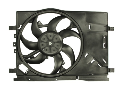 Ventilator radiator (cu carcasa) potrivit FIAT GRANDE PUNTO, PUNTO, PUNTO EVO, PUNTO EVO/HATCHBACK, PUNTO/HATCHBACK; OPEL CORSA D, CORSA D/HATCHBACK 0.9-1.4LPG 06.05-