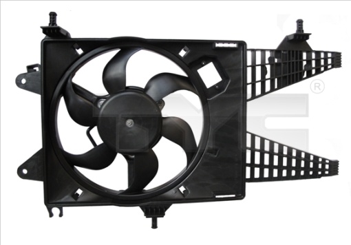 Ventilator radiator (cu carcasa) potrivit FIAT IDEA, PUNTO, PUNTO/HATCHBACK; LANCIA MUSA, YPSILON 1.3D 06.03- - Img 1