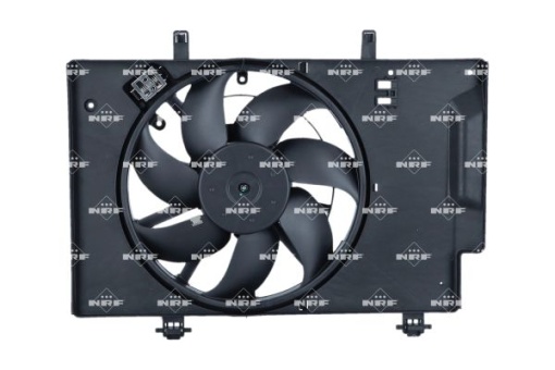 Ventilator radiator (cu carcasa) potrivit FORD TOURNEO COURIER B460, TRANSIT COURIER B460, TRANSIT COURIER B460/MINIVAN 1.0/1.5D/1.6D 02.14-12.23