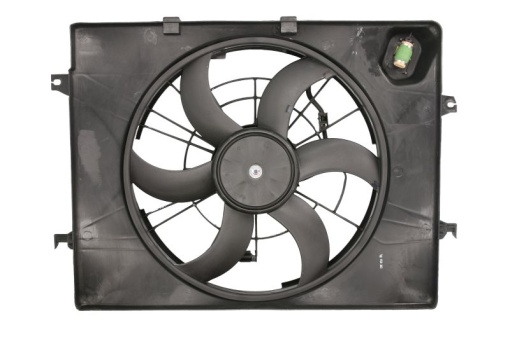 Ventilator radiator (cu carcasa) potrivit HYUNDAI GRANDEUR, SONATA VI; KIA OPTIMA 2.0/2.4 06.10-10.16