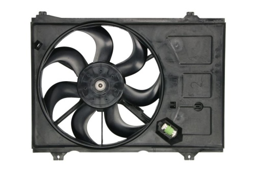 Ventilator radiator (cu carcasa) potrivit KIA RIO II 1.5D 03.05-12.11
