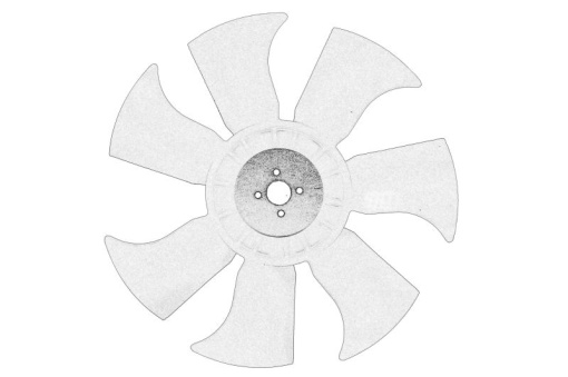 Ventilator radiator (diameter 360 mm, numar lame 6) potrivit PERKINS potrivit ATLAS AR 30, AR 35, AR 35 SUPER, AR 40; BENFRA 9.01B; CASE IH 15, 16, 28, 31, 35; GEHL 145, 165, 245; JCB 208S, 801, 8015, 8016