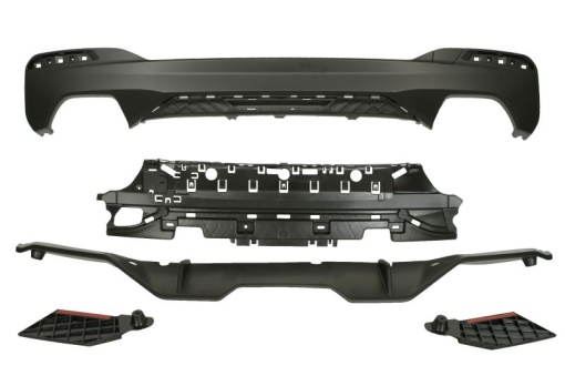 Acoperire bara Spate (cu indoiala, M PERFORMANCE, negru) potrivit BMW 5 (G30, F90), 5 (G31) Sedan 02.17-