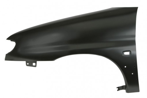 Aripa Stanga (cu locas semnalizator, cu orificii ornament, galvanizat, certificat CZ) potrivit CITROEN BERLINGO, BERLINGO/MINIVAN; PEUGEOT PARTNER, PARTNER/MINIVAN 04.96-10.02