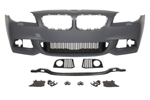 Bara Fata, pachet M, cu grilaje, cu locas lampa ceata, cu locas spalator faruri, grund potrivit BMW 5 F10, 5 F11 12.09-02.13