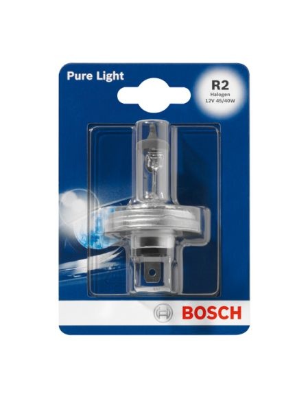 Bec (ambalaj blister 1buc) R2 12V 45/40W, P45T Pure Light potrivit RVI MESSENGER; ALFA ROMEO 33; AUSTIN MINI II; CITROEN AX, C15, C15/MINIVAN, GS, VISA; DAIHATSU CHARADE II 10.62-07.04