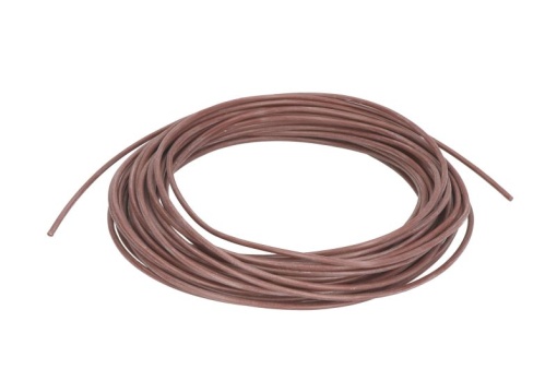Cablu reparatie (culoare: Maro, Cupru / silicon, sectiune transversala: 0,75mm, lungime: 10m)