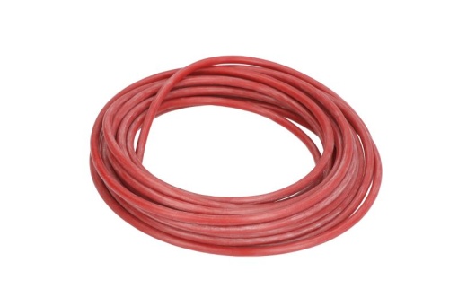Cablu reparatie (culoare: Rosu, Cupru / silicon, sectiune transversala: 4mm, lungime: 5m)