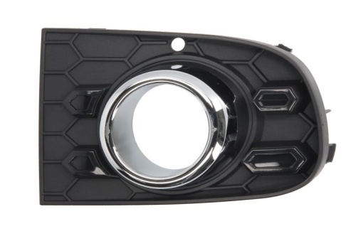 Capac bara fata Dreapta cu cadru, cu locas lampa ceata, crom/negru potrivit ABARTH 500 / 595 / 695, 500C / 595C / 695C; FIAT 500 05.16- 07.15-