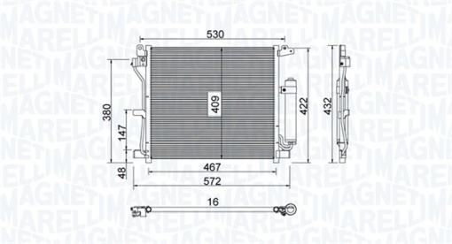 Condensator climatizare (cu uscator) potrivit NISSAN JUKE 1.5D 06.10-12.19