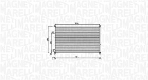 Condensator climatizare potrivit HONDA CIVIC VII 1.4-2.0 11.00-12.05